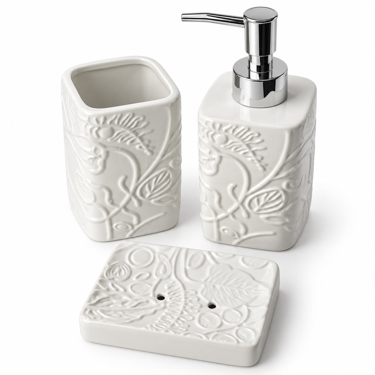 Dispensador de Jabón Floral