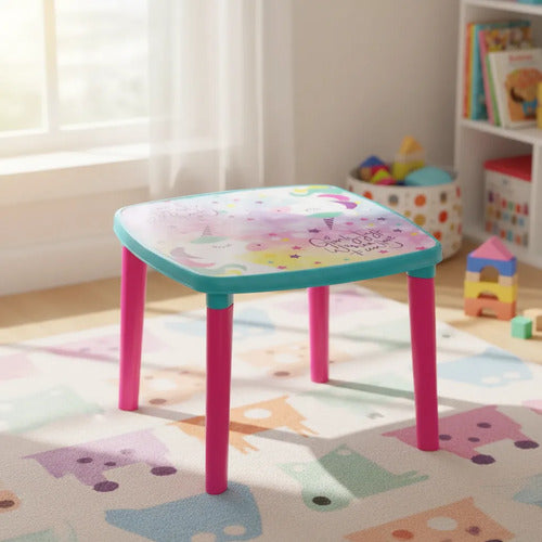 Set Mesa Infantil Con 4 Sillas
